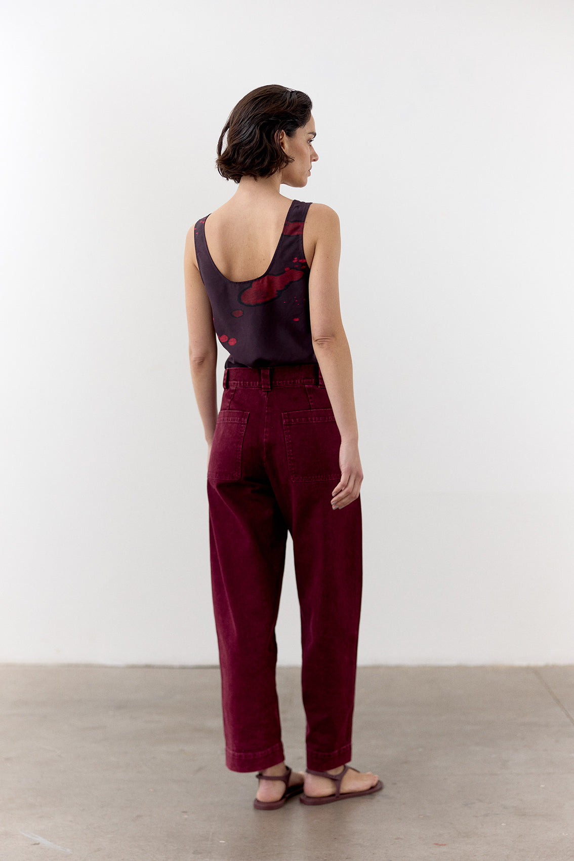 Bleach Printed Silk Top - Granada