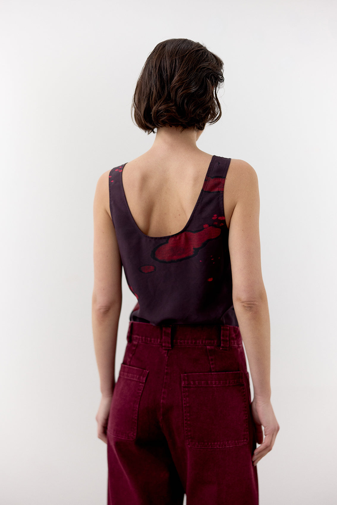 Bleach Printed Silk Top - Granada