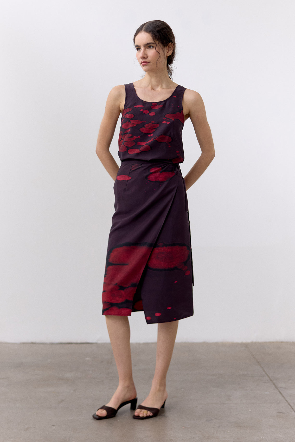 Bleach Printed Silk Skirt - Granada