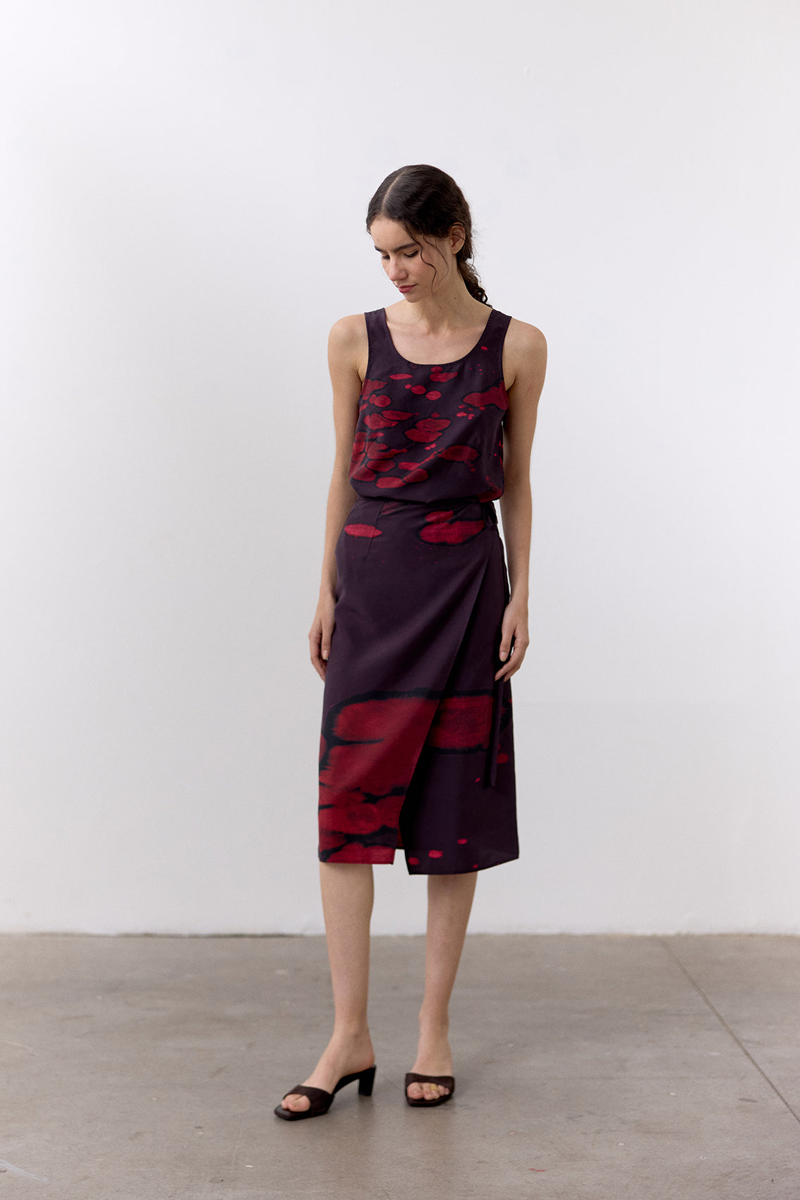 Bleach Printed Silk Top - Granada