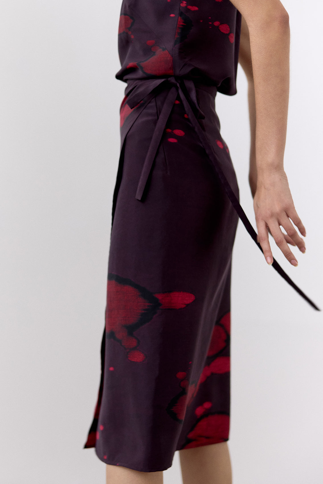Bleach Printed Silk Skirt - Granada