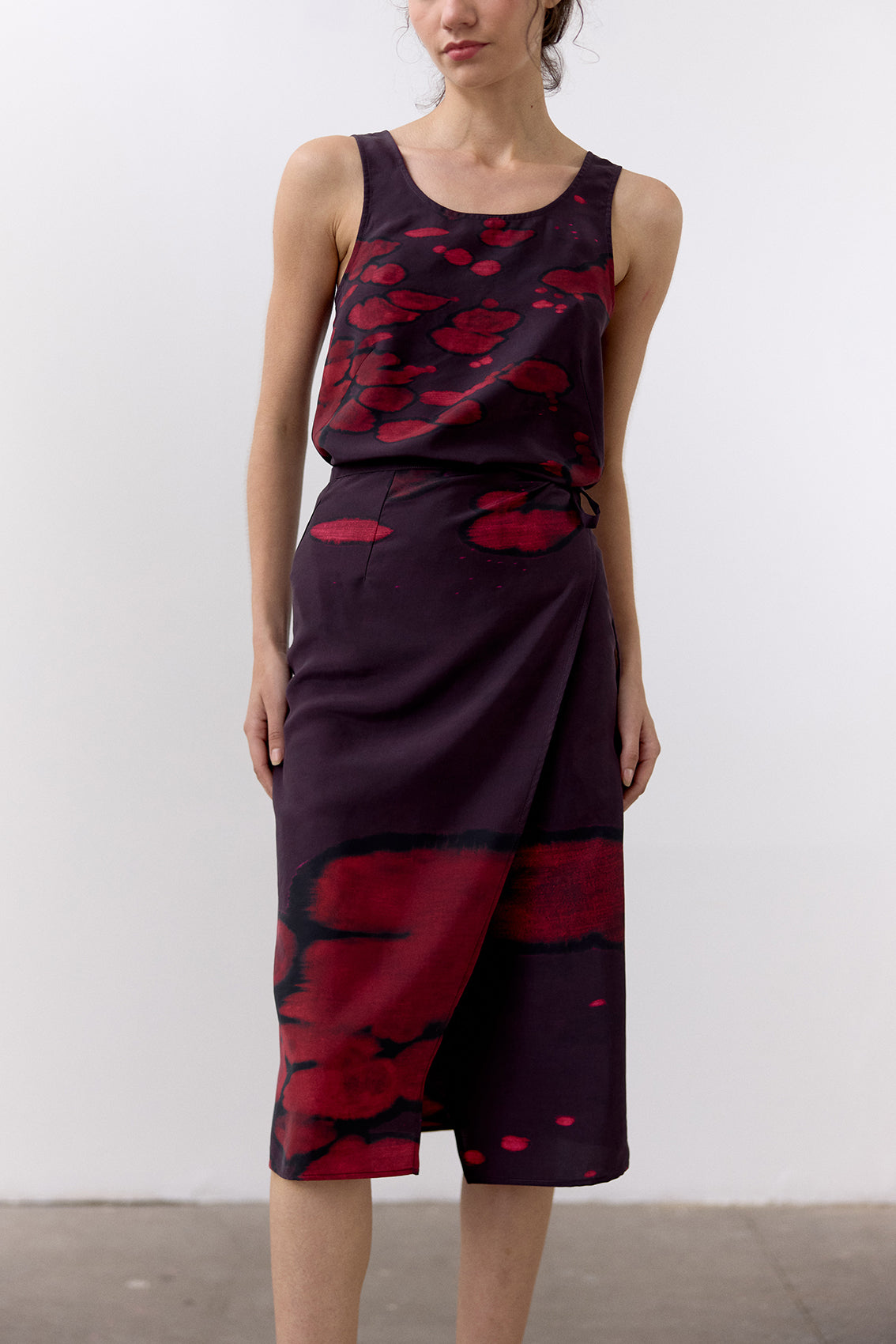 Bleach Printed Silk Skirt - Granada