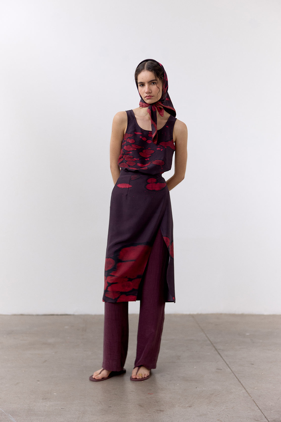 Bleach Printed Silk Skirt - Granada