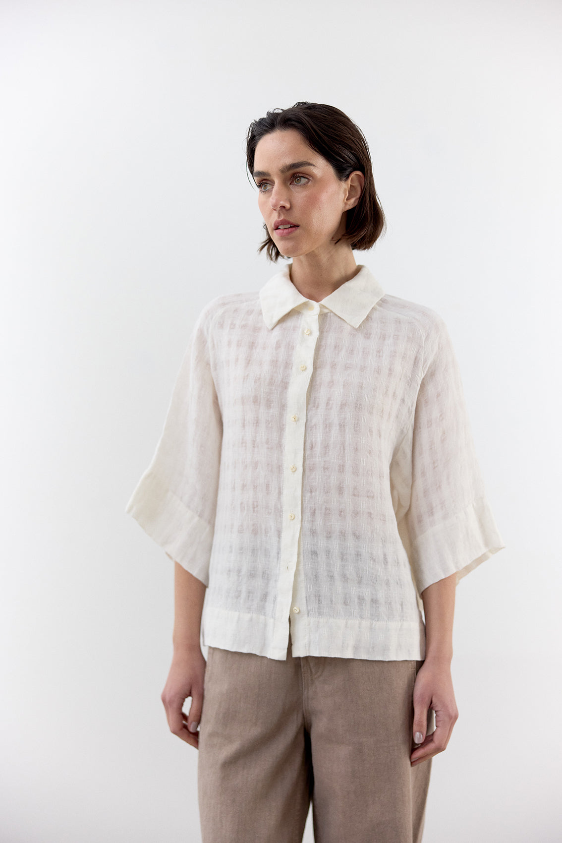 Gingham Linen Shirt - Sal