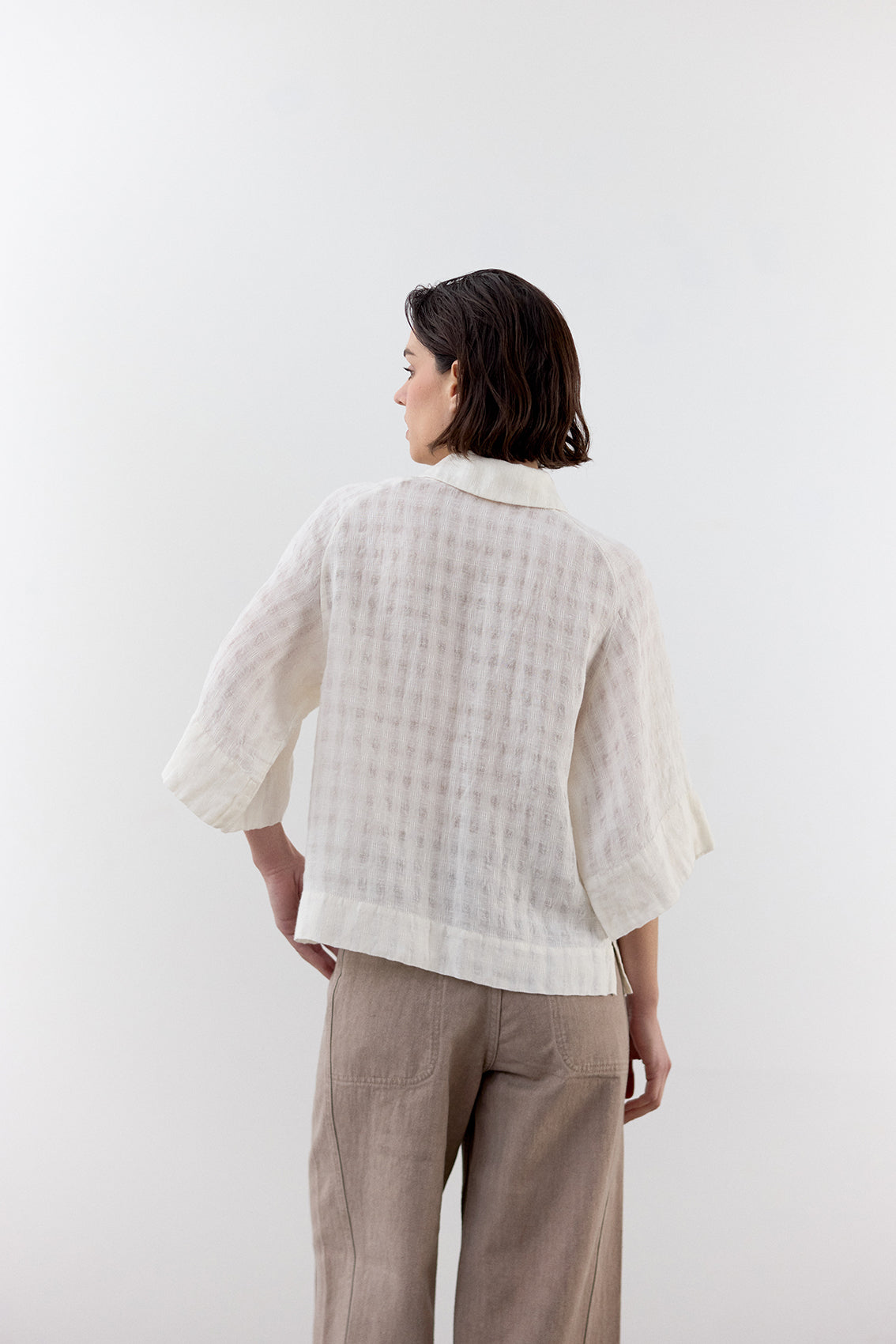 Gingham Linen Shirt - Sal
