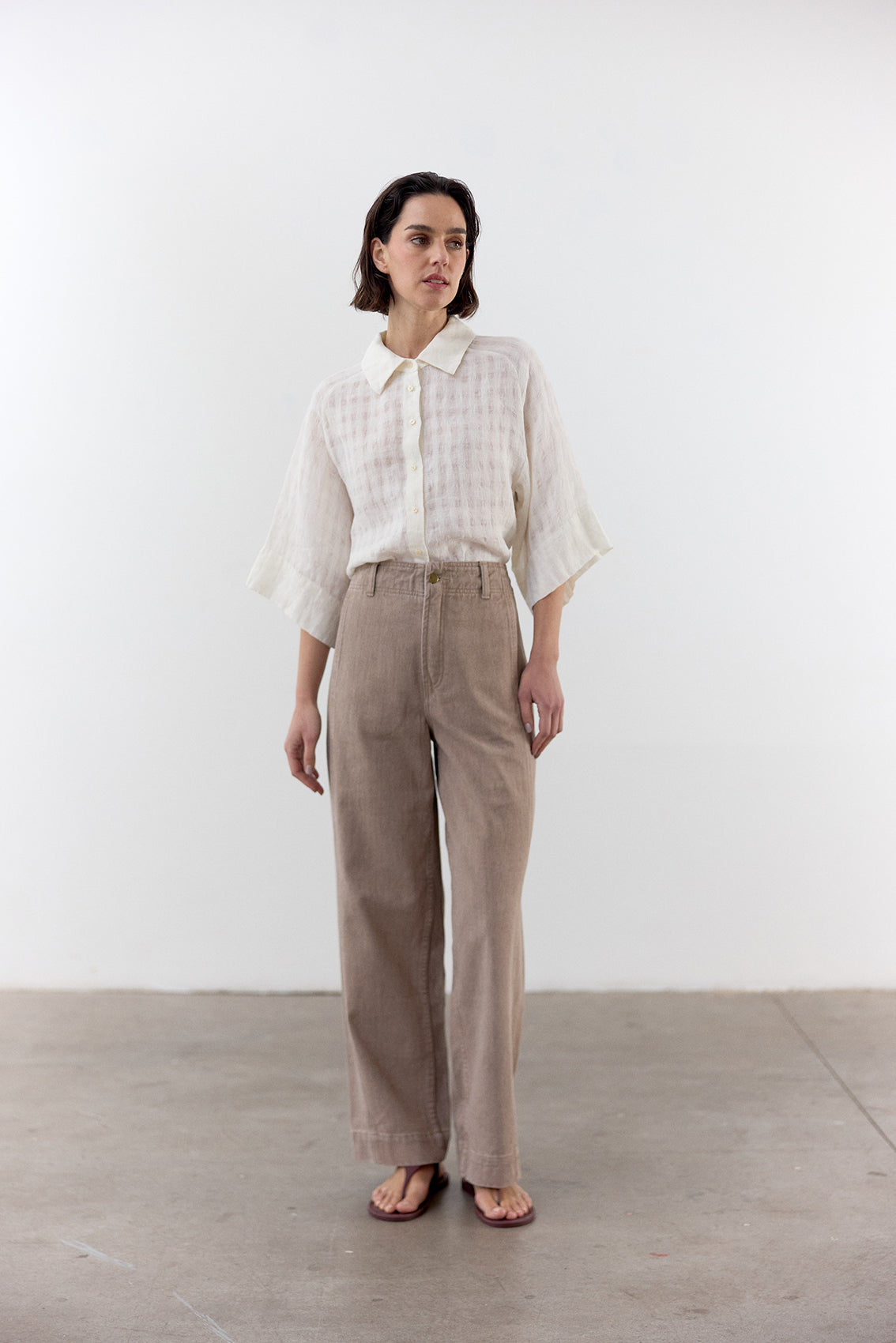 Gingham Linen Shirt - Sal