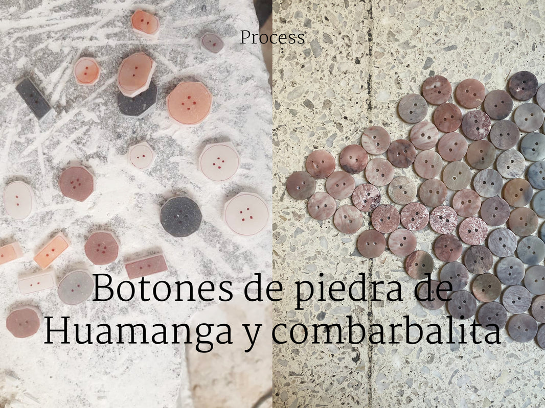 Handmade artisanal stone buttons