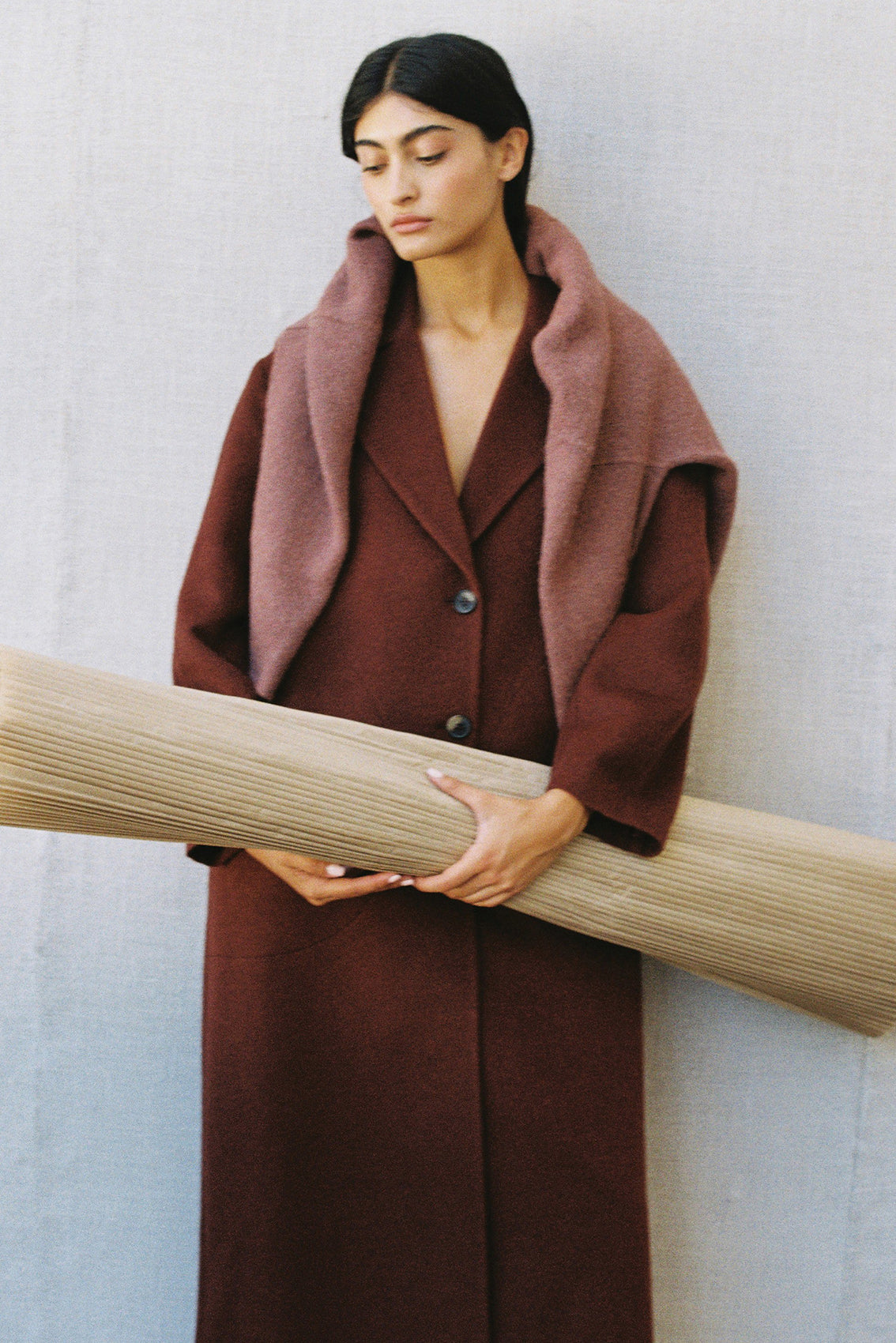 Cárdigan Alpaca Felted - Arcilla