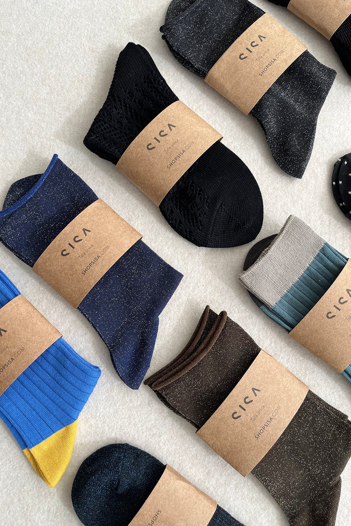 Soft Lamé Socks