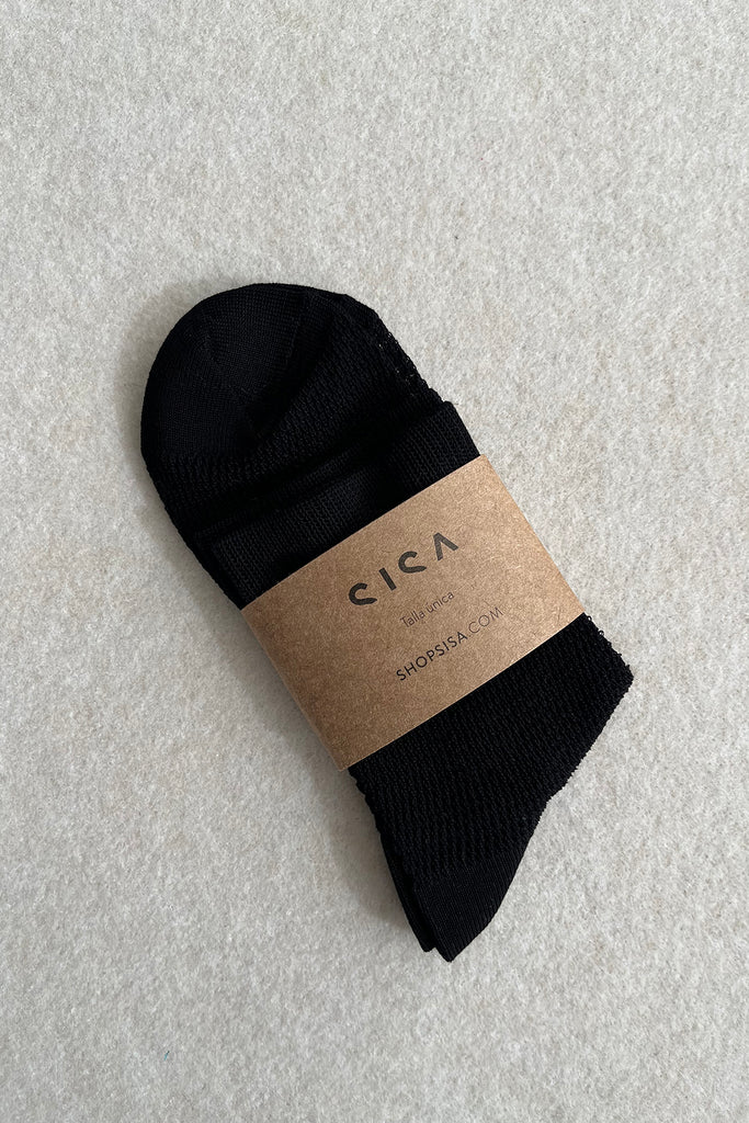 Black Mesh Socks