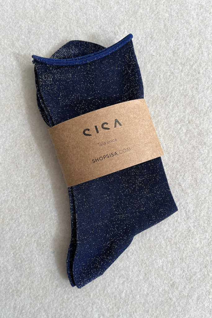 Soft Lamé Socks