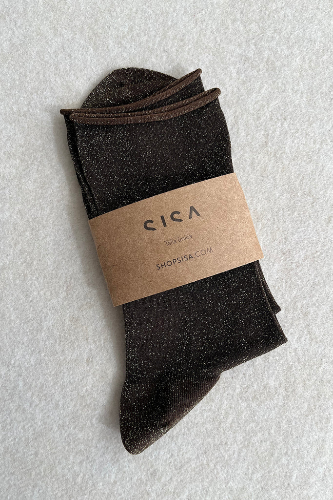 Soft Lamé Socks
