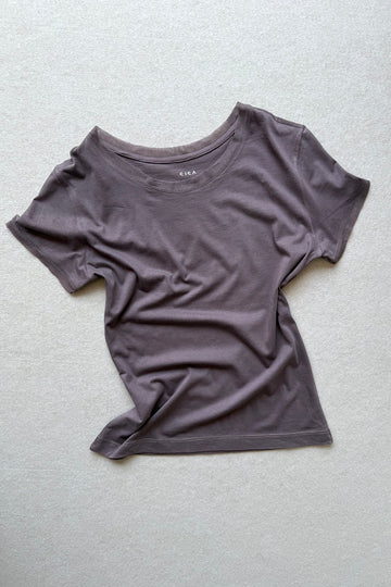 Silk Trim Pima Cotton T-Shirt - Trufa