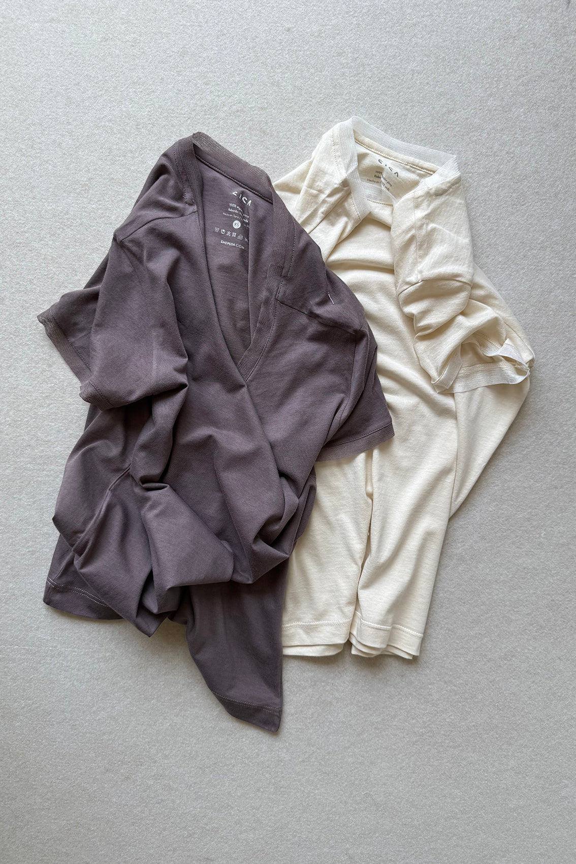 Silk Trim Pima Cotton T-Shirt - Trufa