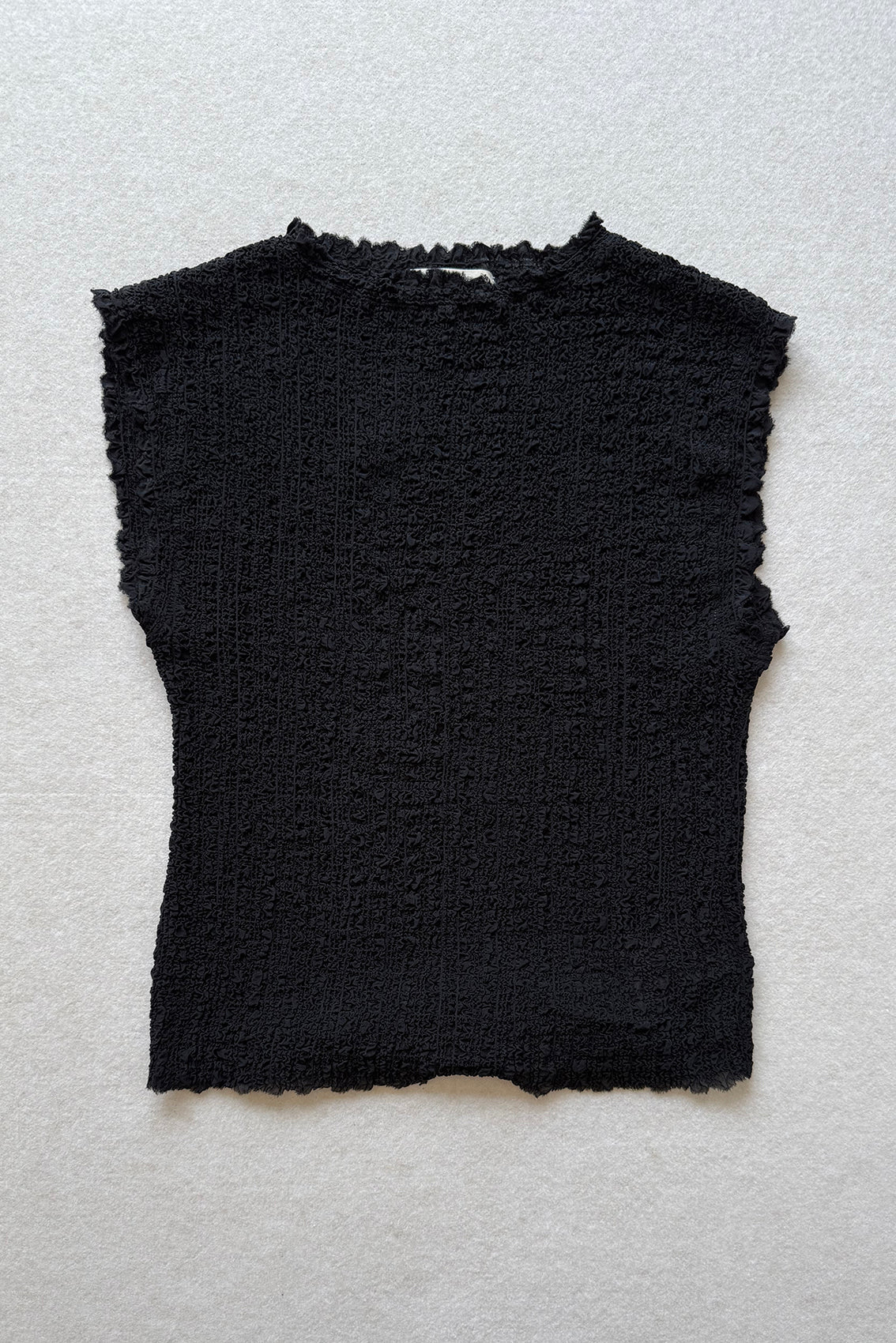 Bubble Textured Silk Top