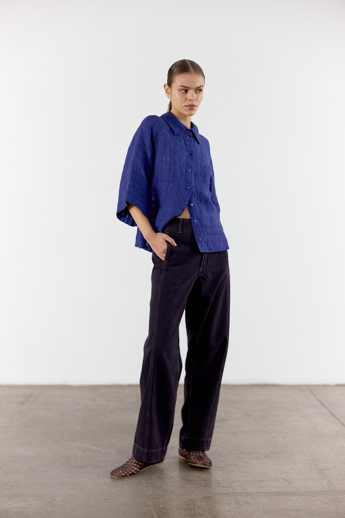 Straight-Fit Recycled Denim Jeans - Medianoche
