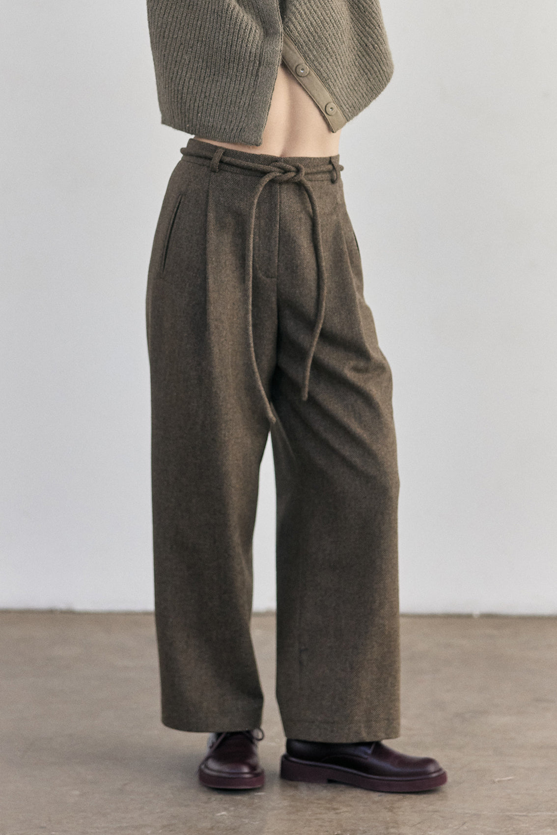 Pantalón de Lana - Taupe