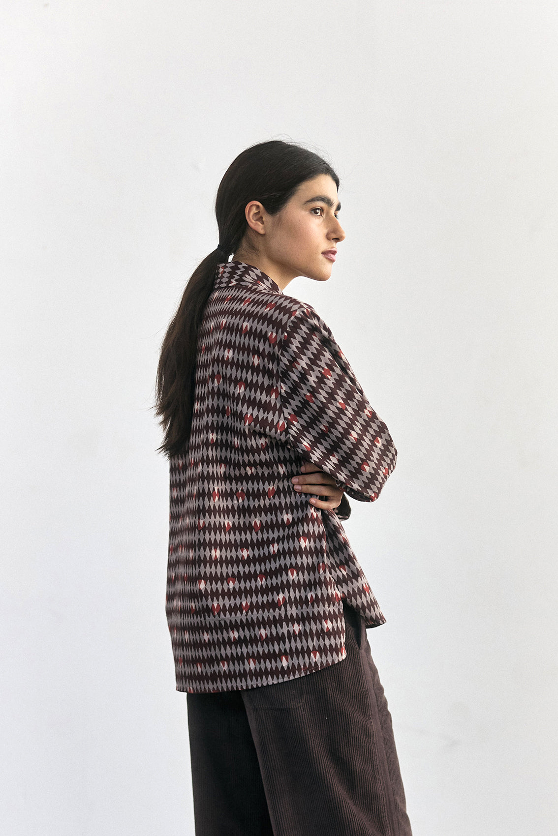 Blusa Oversized Algodón Block Print - Rombos [More coming SOON]