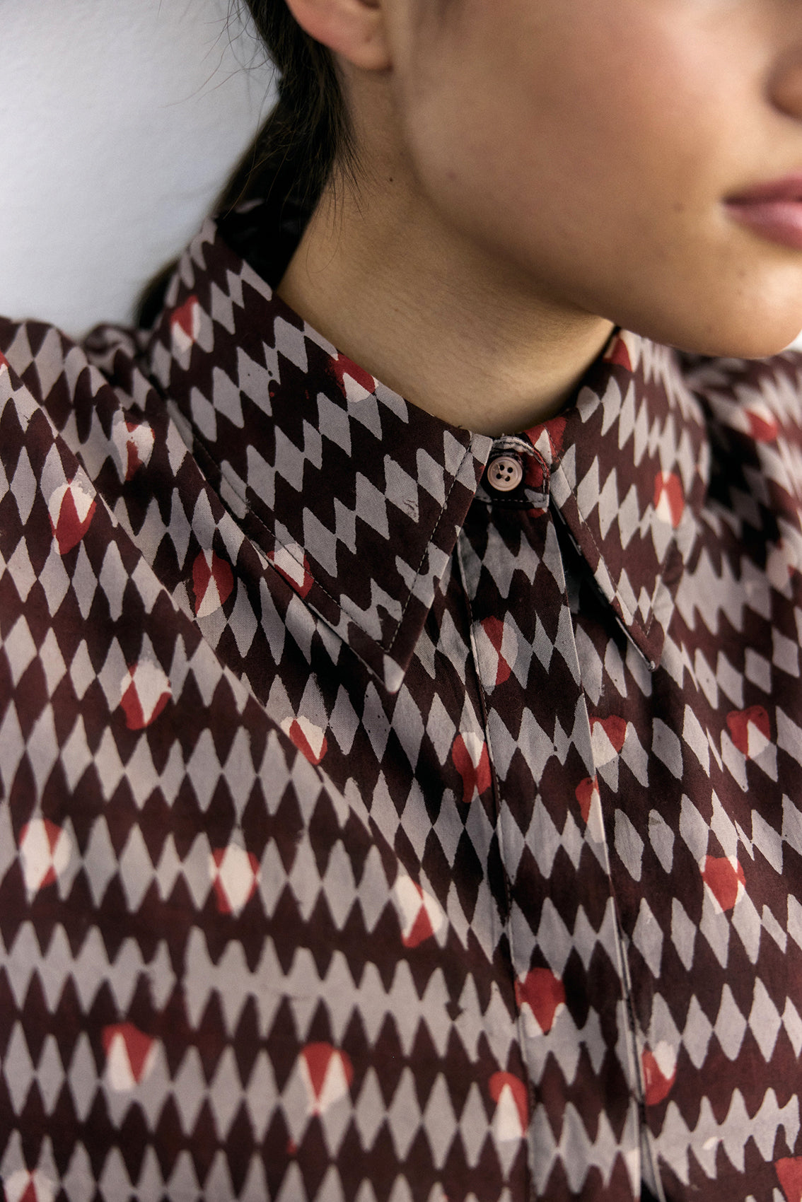 Blusa Oversized Algodón Block Print - Rombos [More coming SOON]