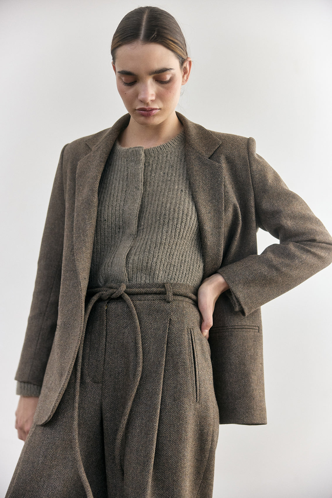 Chaqueta Sastre de Lana - Taupe