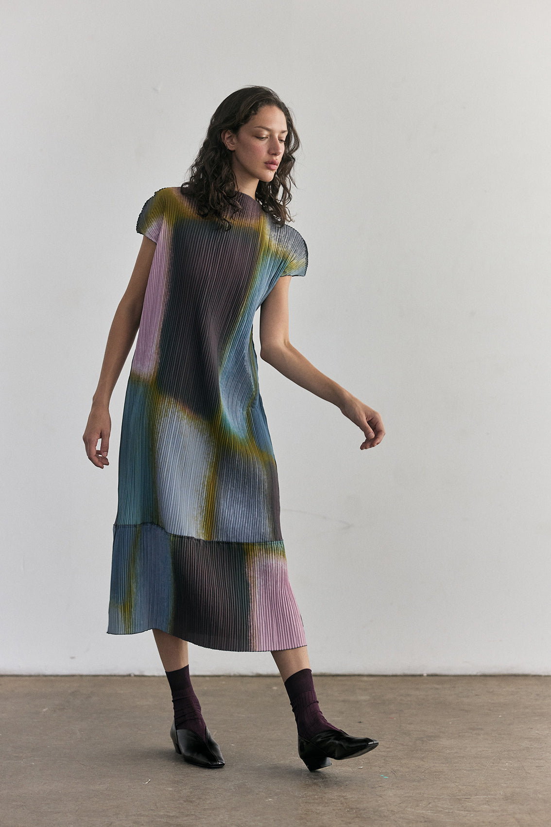 Vestido Plisado Campos - Mix