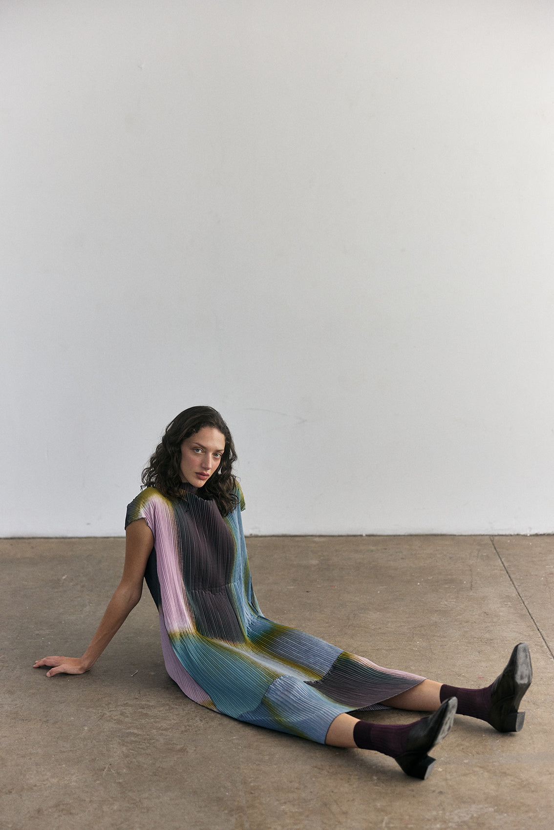 Vestido Plisado Campos - Mix