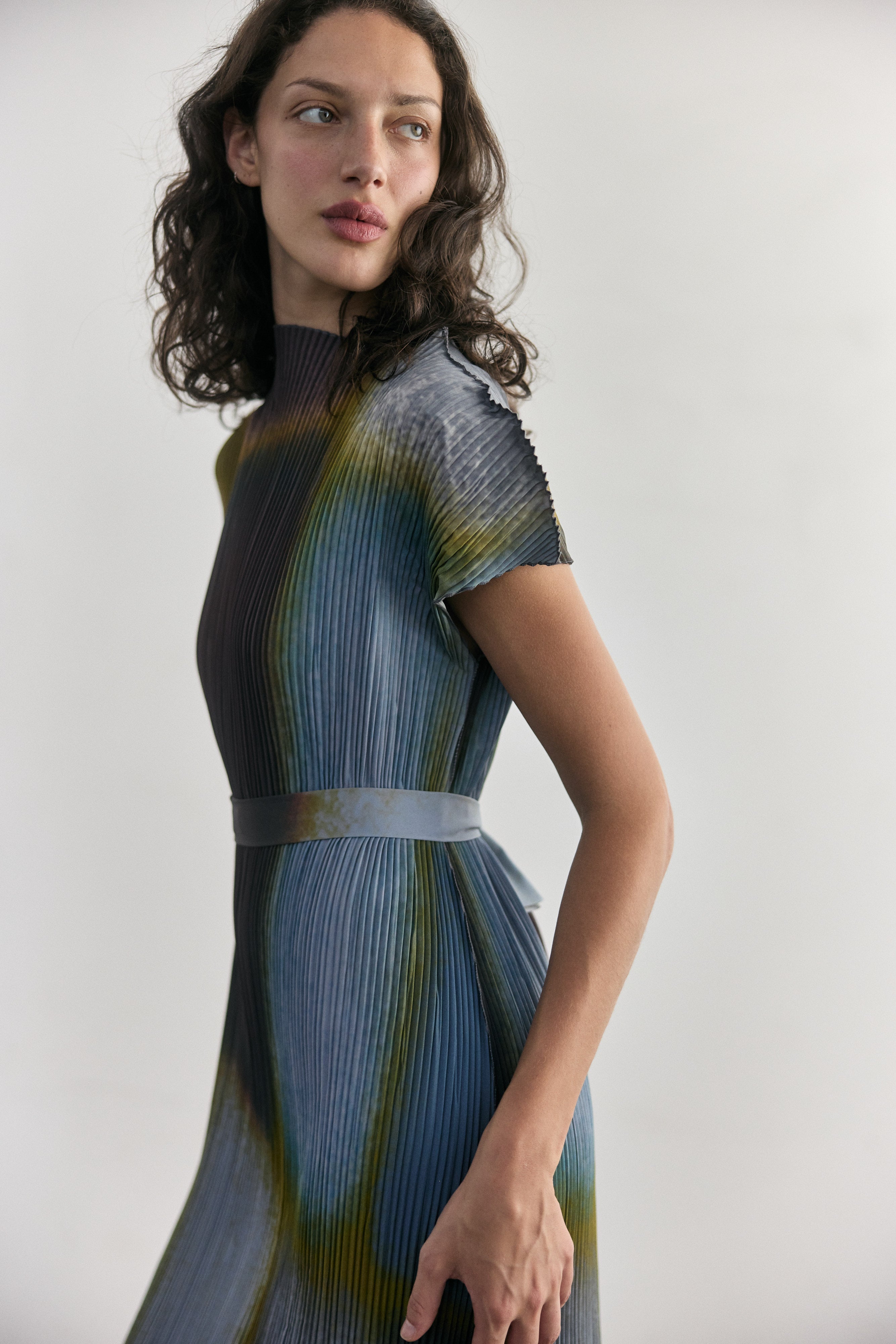 Vestido Plisado Campos - Mix