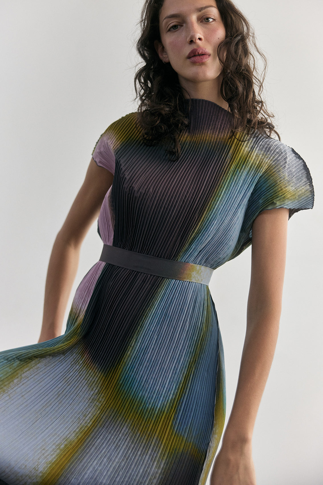 Vestido Plisado Campos - Mix