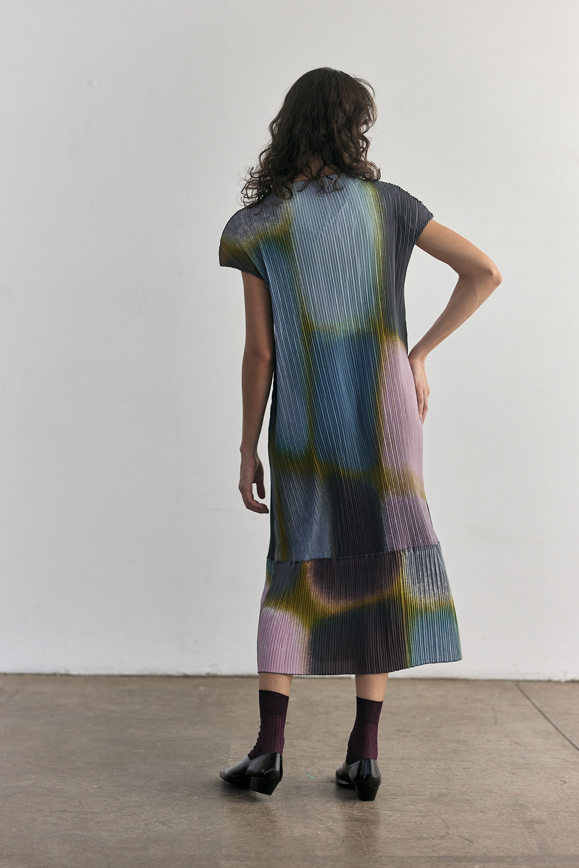 Vestido Plisado Campos - Mix