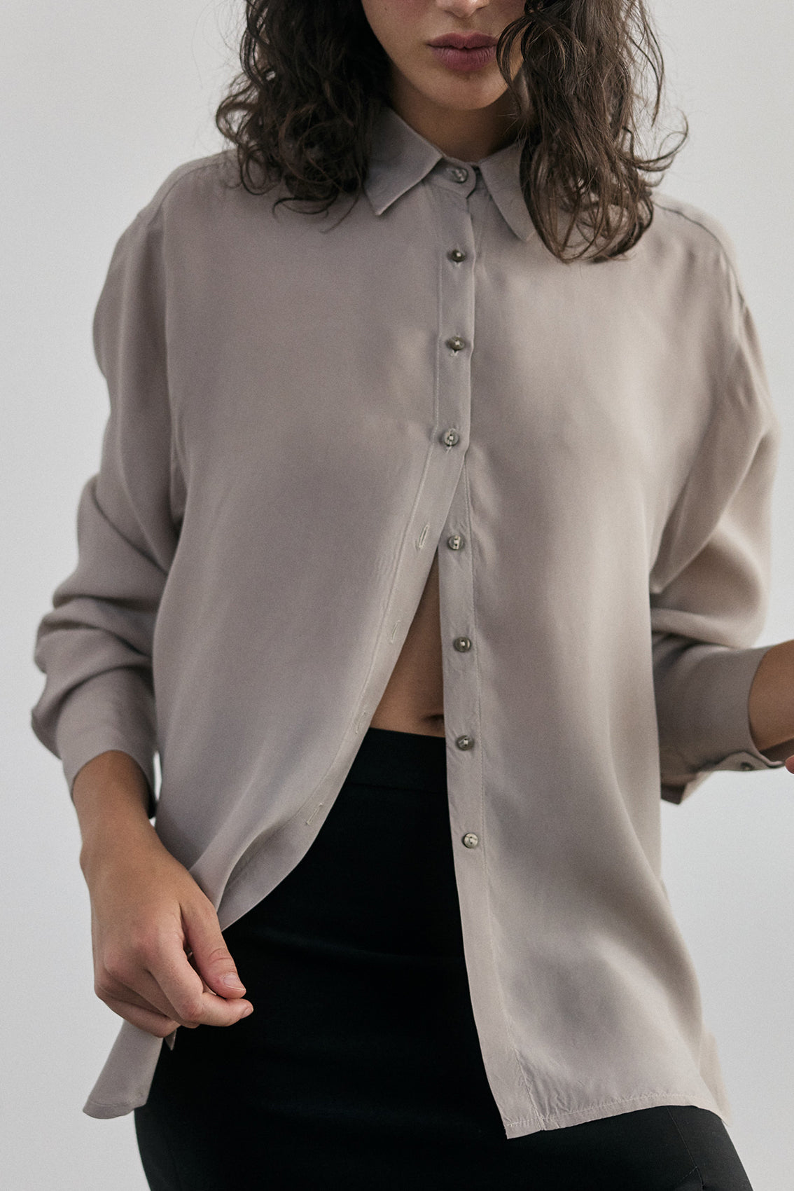 Blusa Cupro - Granito