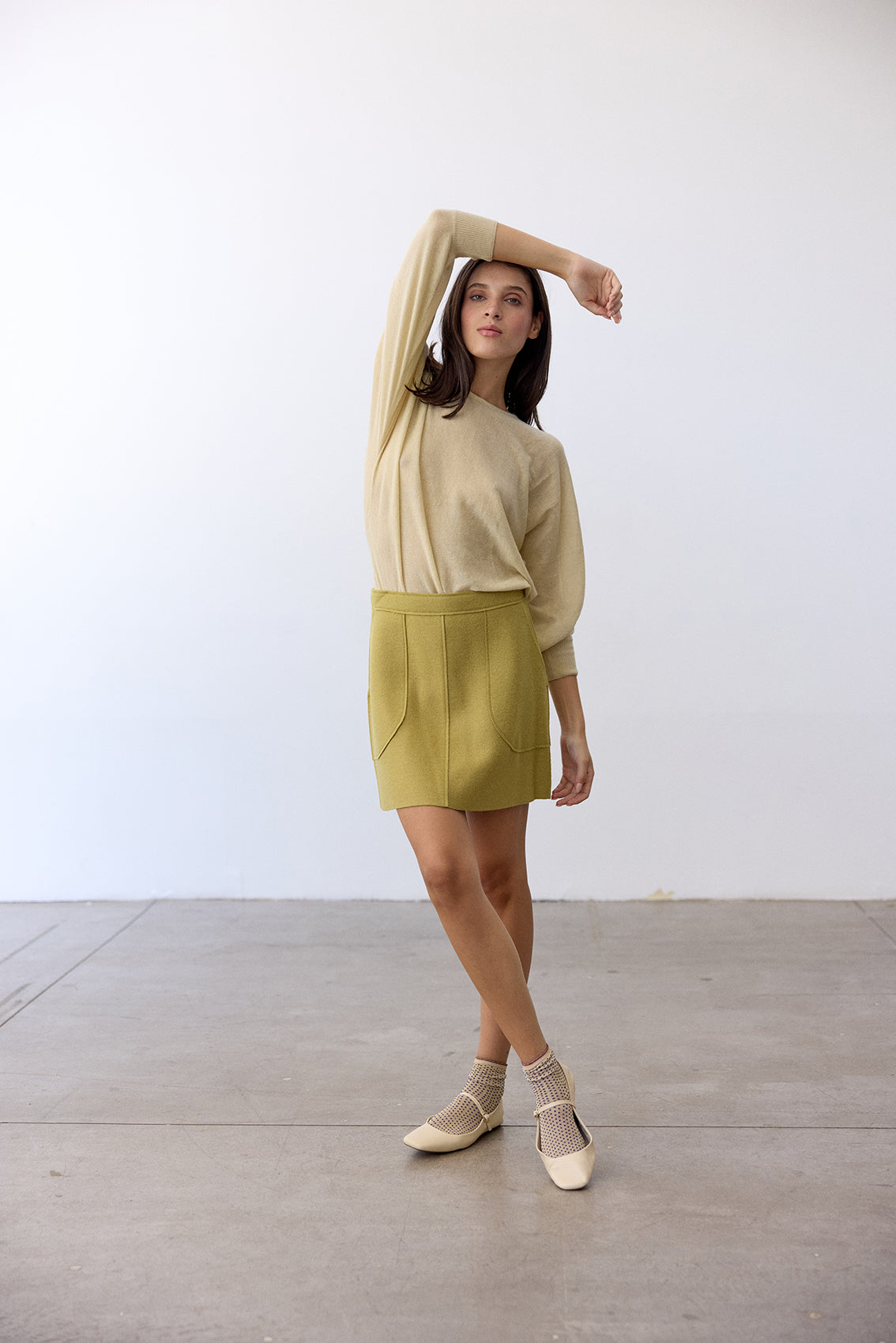 Felted Mini Skirt Alpaca-Wool - Lima