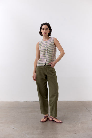 Pantalón Utilitario Gabardina - Musgo