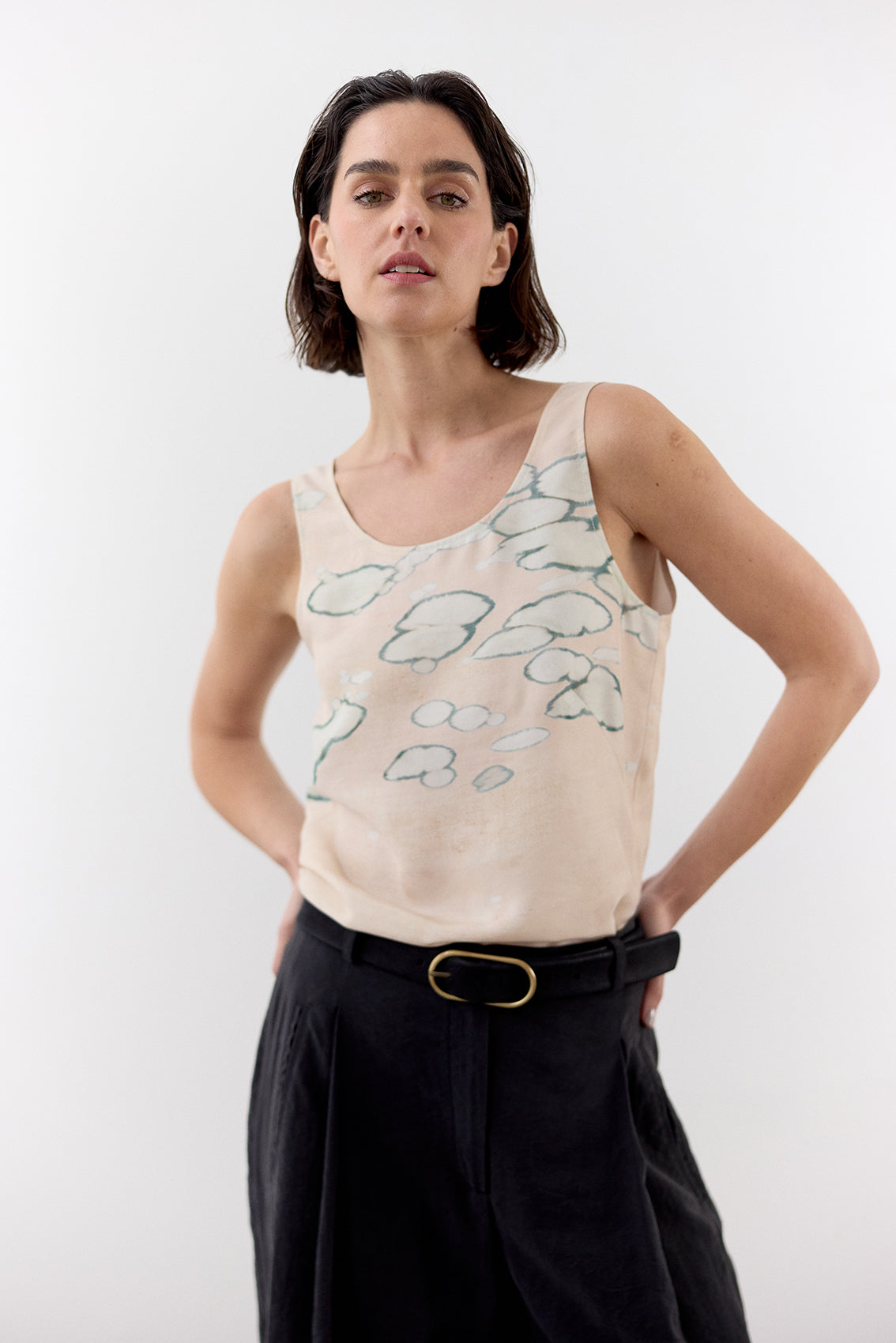 Top Seda Clorada - Crema