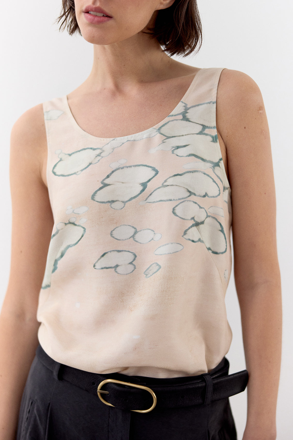 Top Seda Clorada - Crema