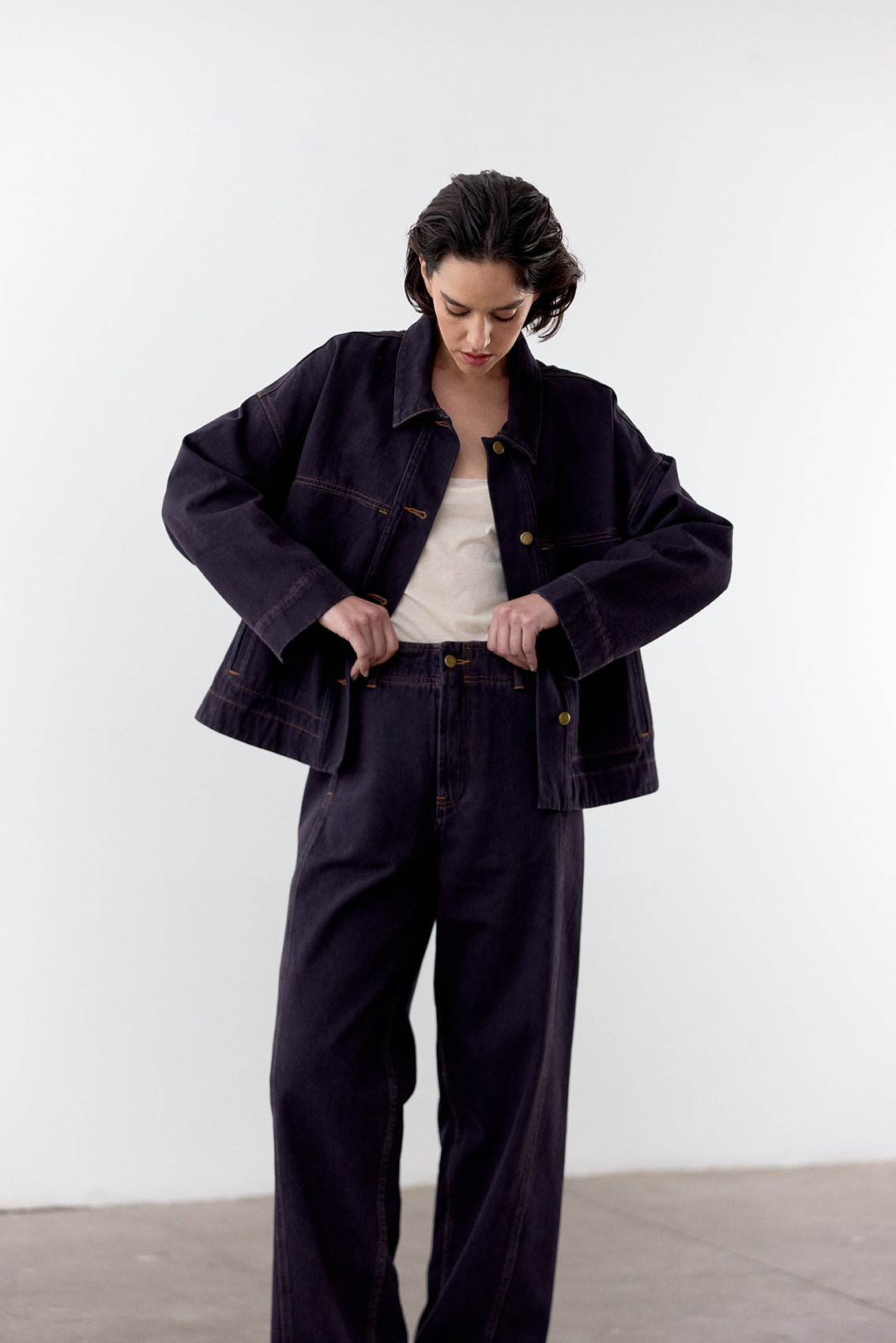 Straight-Fit Recycled Denim Jeans - Medianoche