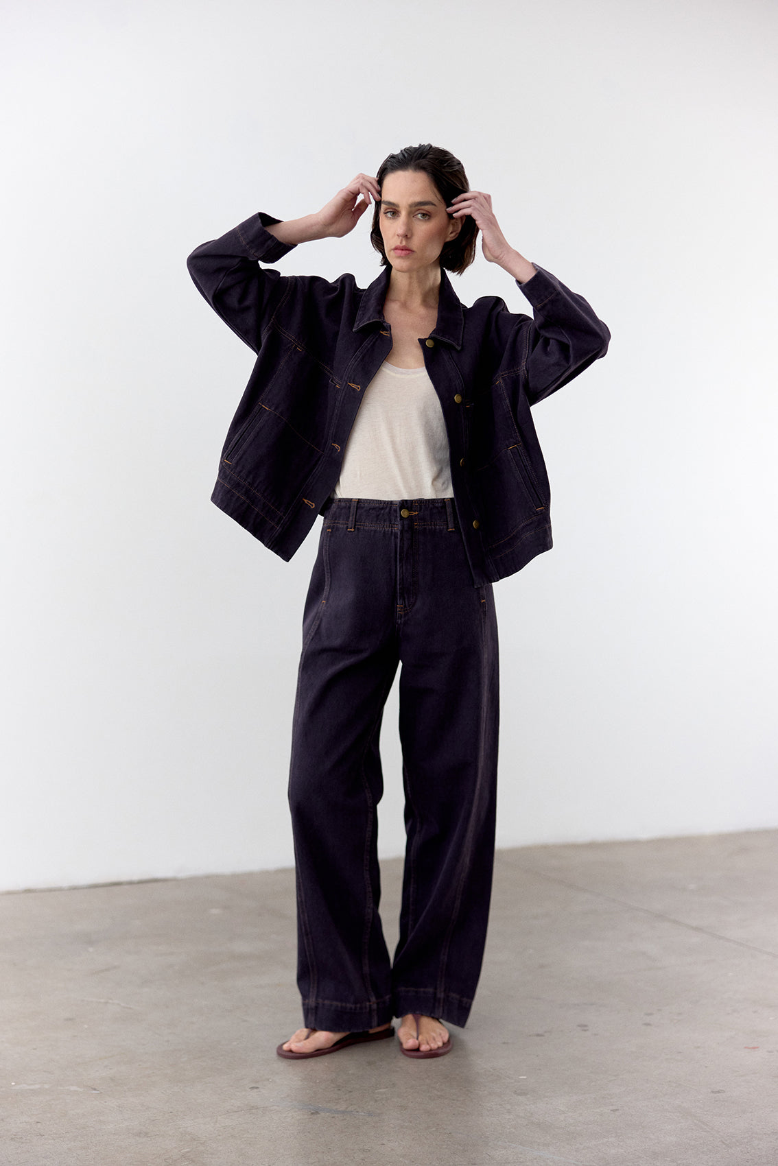 Straight-Fit Recycled Denim Jeans - Medianoche