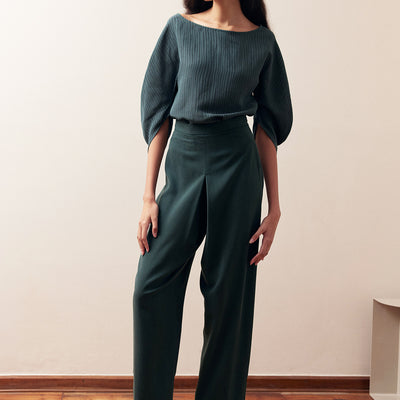Central Pleat Pant Lyocell - Río