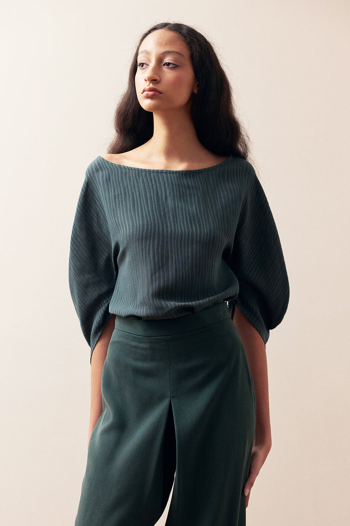Central Pleat Pant Lyocell - Río