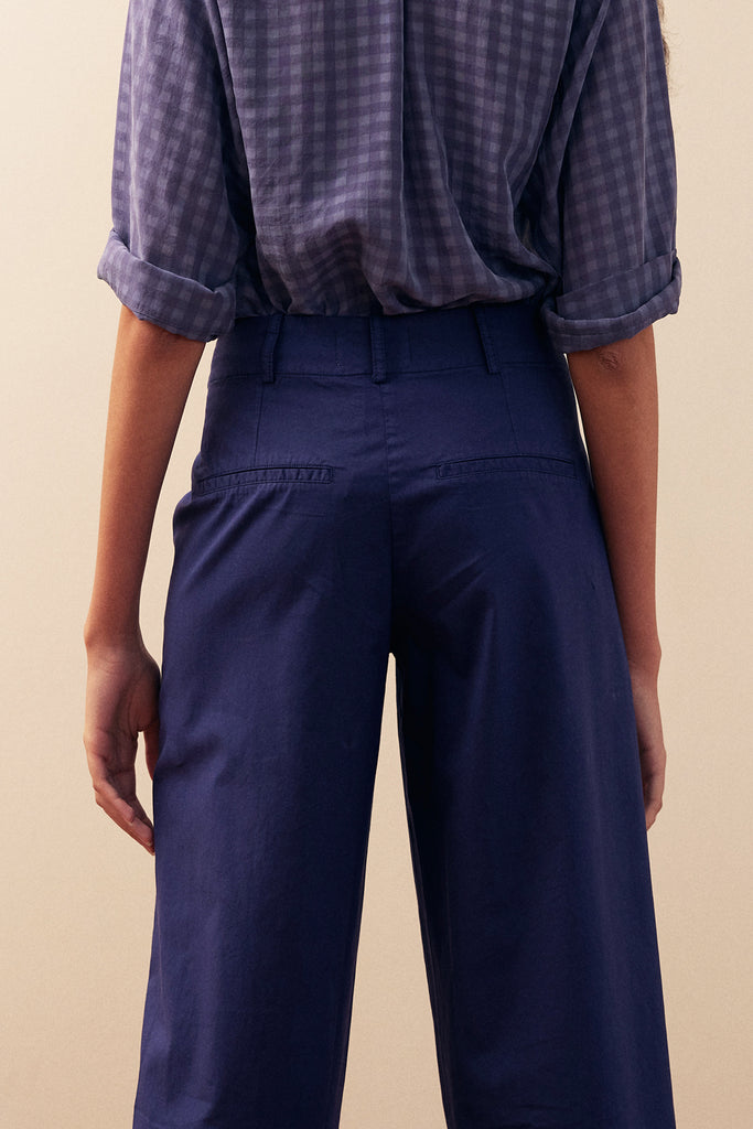 Straight-Fit Pant Cotton Gabardine - Arándano