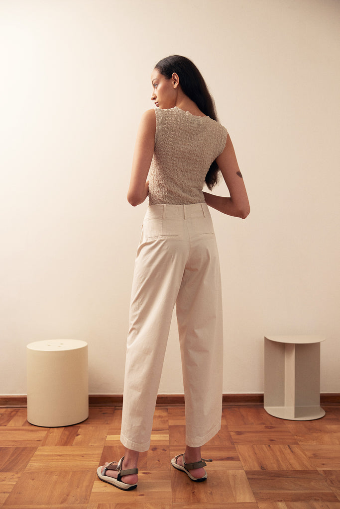 Straight-Fit Pant Cotton Gabardine - Arena