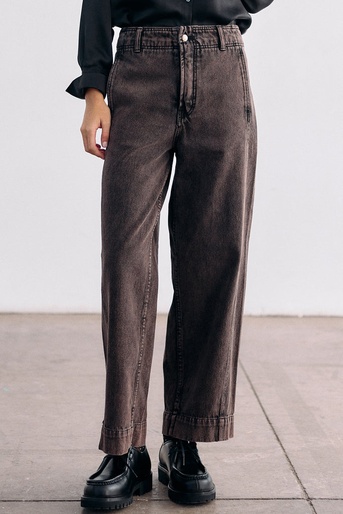 Straight-Fit Recycled Denim Jeans - Ónix