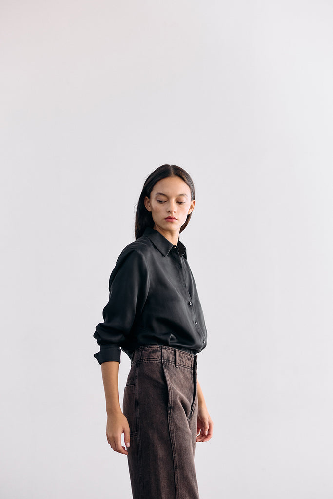 Straight-Fit Recycled Denim Jeans - Ónix