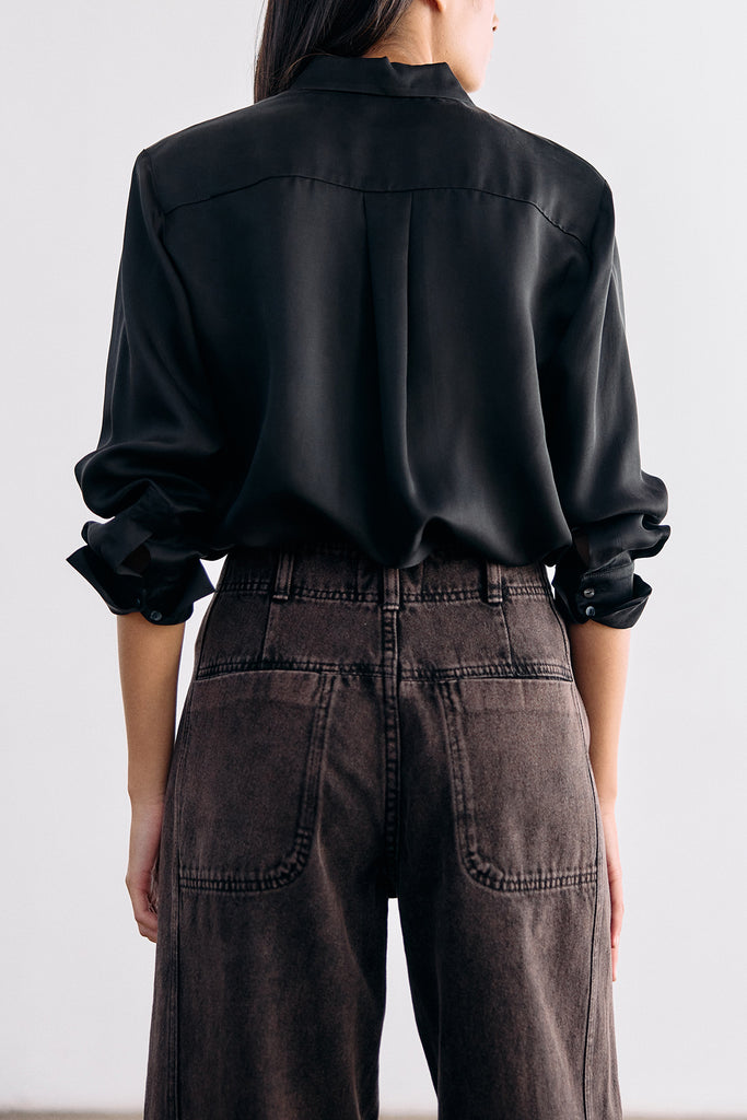 Straight-Fit Recycled Denim Jeans - Ónix