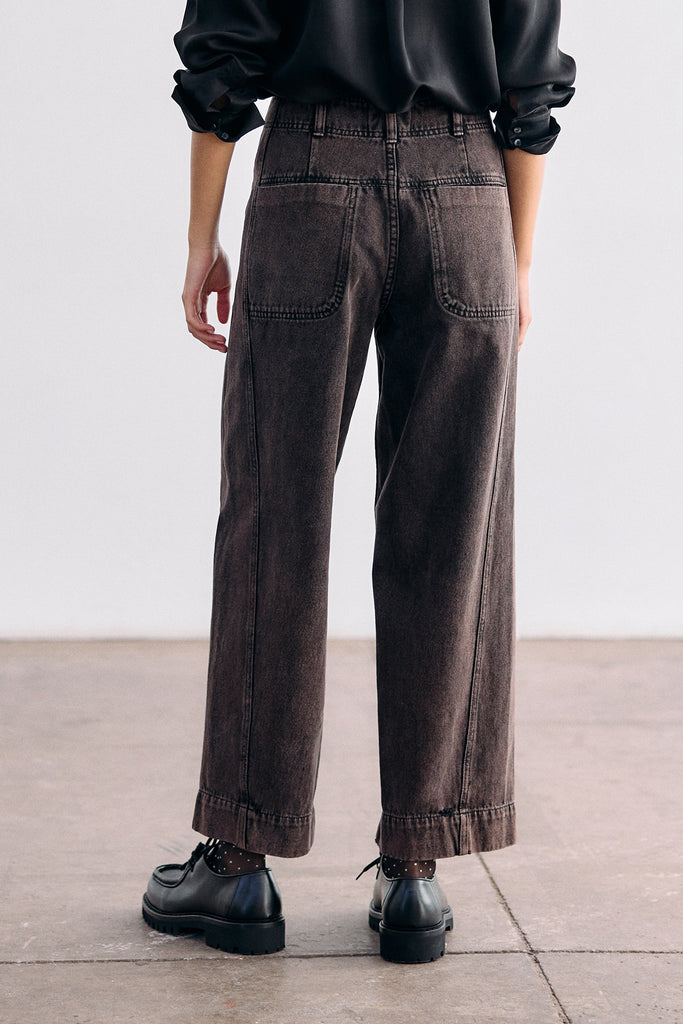 Straight-Fit Recycled Denim Jeans - Ónix