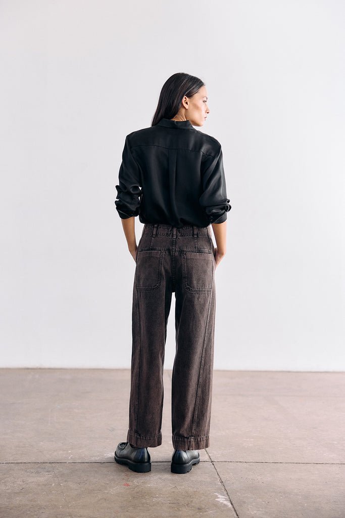 Straight-Fit Recycled Denim Jeans - Ónix