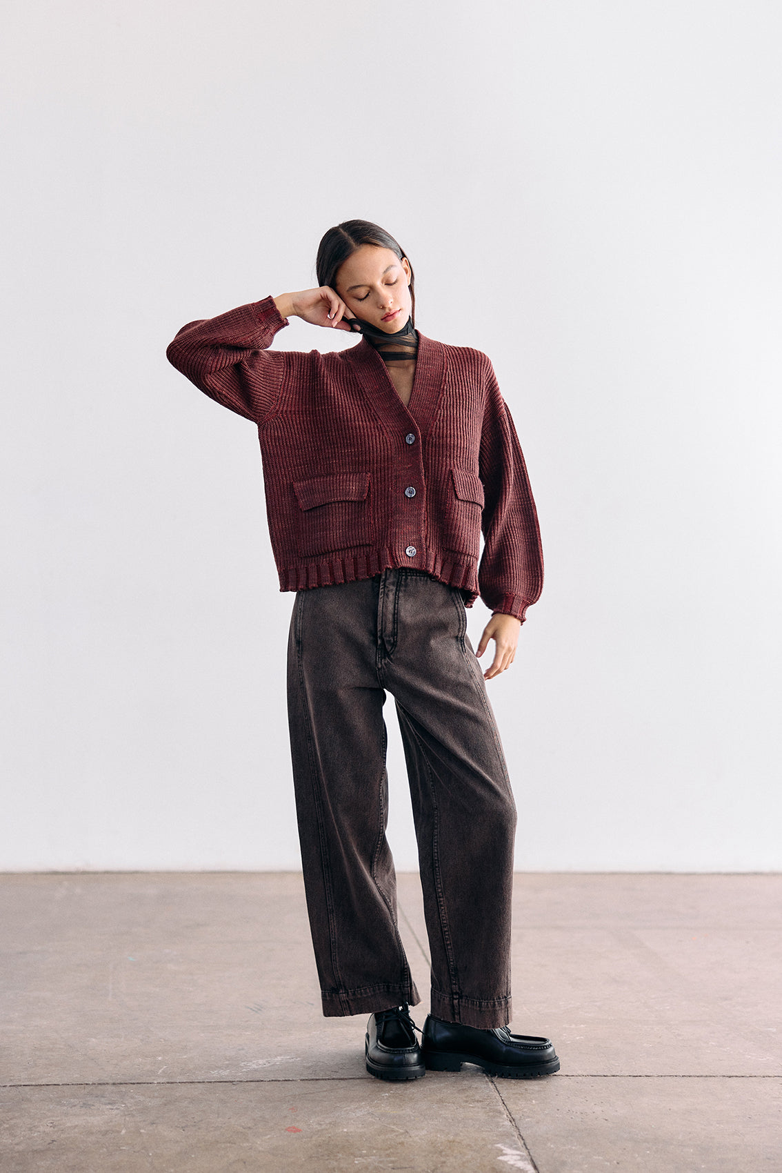 Straight-Fit Recycled Denim Jeans - Ónix