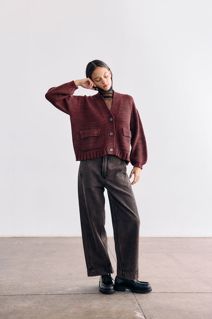 Straight-Fit Recycled Denim Jeans - Ónix