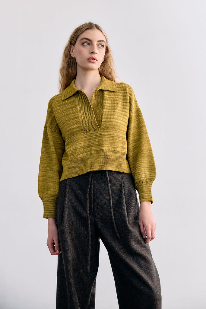 Sweater Hand-Dyed Lana Merino - Ocre