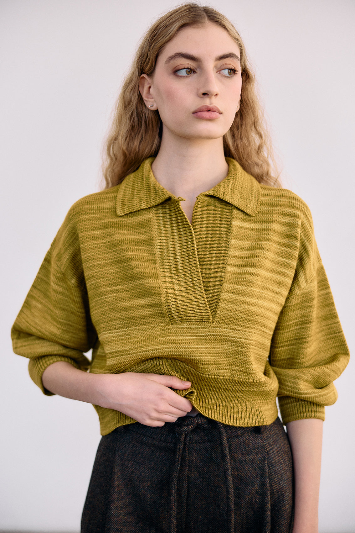 Sweater Hand-Dyed Lana Merino - Ocre