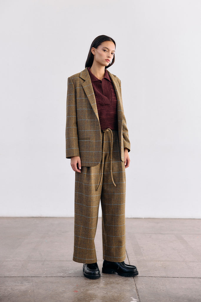 Chaqueta Sastre Lana - Mix Oliva